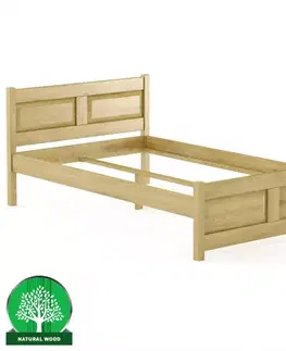 Drevené postele Posteľ buková LK109–120x200 rustikal