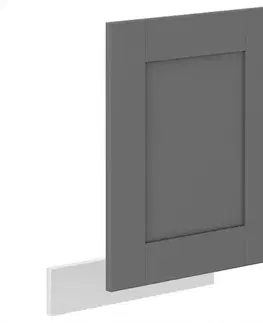 Dvierka a čelá zásuviek pre kuchynske skrinky Dvierka na umývačku Luna dustgrey/biela 570x446