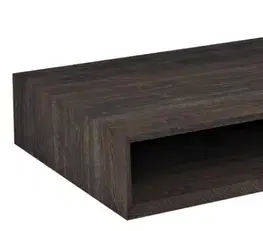 Kúpeľňový nábytok SAPHO - MORIAN umývadlová skrinka 100x14x48cm, dub čierny, pravá MR126