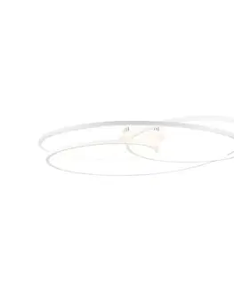 Stropné osvetlenie Stropné svietidlo biele 78 cm vrátane LED 3-stupňového stmievača - Rowin