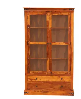 Knižnice Vitrína Jali 100x200x45 z indického masívu palisander