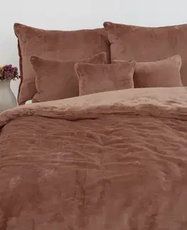 Obliečky MKLozkoviny.sk Francúzske obliečky mikroplyš Exclusive – Laura mocha mousse - 220 × 200 cm - 70 x 90 cm