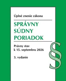 Občianske právo Správny súdny poriadok. 3. vyd, 8/2026