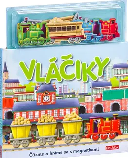 Leporelá, krabičky, puzzle knihy VLÁČIKY - Knižka s magnetkami - Paul Dronsfield,Sally Hopgood