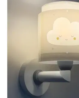 Svietidlá Dalber 76019E - Detské nástenné svietidlo BABY DREAMS 1xE27/15W/230V šedá 76019E