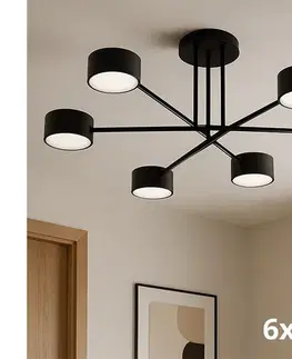 Svietidlá BRILAGI - LED prisadený luster MONO 6xGX53/30W/230V čierny 89-019B