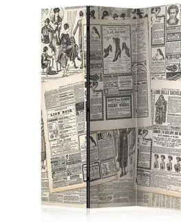 Paravány Paraván Vintage Newspapers Dekorhome