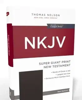 Náboženstvo NKJV Super Giant Print New Testament, Hardcover, Red Letter, Comfort Print - Thomas Nelson