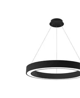 Svietidlá LED2 - LED Stmievateľný luster na lanku SATURN LED/60W/230V 3000K/4000K čierna LED2 3273953DT