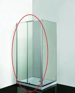 Sprchovacie kúty OLSEN SPA - Sprchové dvere do niky SMART - SELVA - Farba rámu zásteny - Hliník chróm, Rozmer A - 100, Smer zatváranie - Univerzálny Ľavé / Pravé, Výplň - Číre bezpečnostné sklo - 4/6 mm OLBSEL10CCBV