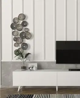 TV stolíky LEYNA V2 TV stolík na nožičkách, biely