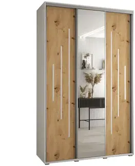 Šatníkové skrine Skriňa 45 Canaris 13 180 biela/artisan/silver
