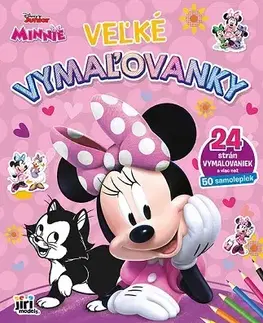 Nalepovačky, vystrihovačky, skladačky Veľké vymaľovanky - Minnie
