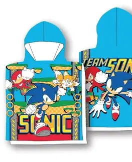 Osušky pre bábätká Detské bavlnené pončo Sonic 55x110cm Faro Tiahome