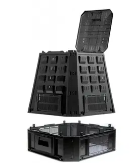 Kompostéry Kinekus Kompostér 630L, plastový, čierny