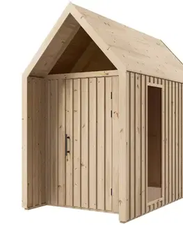 Drevené domčeky na záhradu Záhradný domček Swedish Barn 1622 prírodný V3