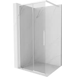 Sprchové dvere MEXEN/S - Rox Sprchová zástena WALK-IN 70 x 200, transparent 8 mm, biela 8C2-070-003-20-00