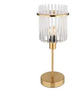 Lampy Globo 15698TM - Stolná lampa GORLEY 1xE14/40W/230V pr. 15 cm zlatá 15698TM
