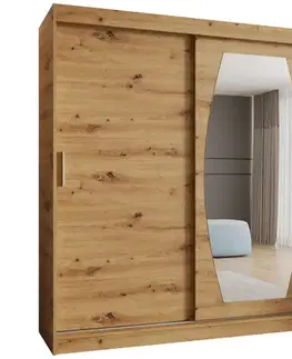 Šatníkové skrine Skriňa Rossa 180 artisan