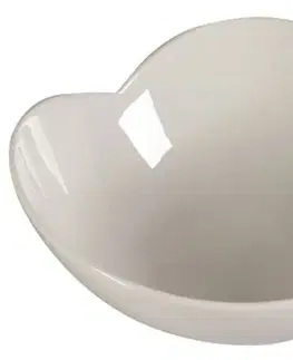 Misy a misky Kinekus Servírovacia miska porcelánová, priemer 15cm, biela, list, SALSA