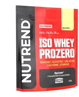 Proteíny Nutrend ISO WHEY Prozero 500 g pudingová vanilka