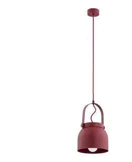 Svietidlá Argon 8282 - Luster na lanku LOGAN 1xE27/15W/230V pr. 20 cm červená 8282
