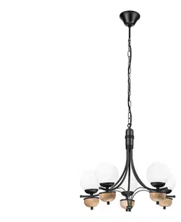 Svietidlá BRILAGI - LED Luster na reťazi COTTAGE 5xG9/40W/230V buk/biela 