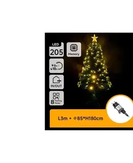 Vianočné dekorácie  B.V.  - Vonkajší vianočný stromček LED/6W/230V 180 cm IP44 teplá biela B10303K6Y