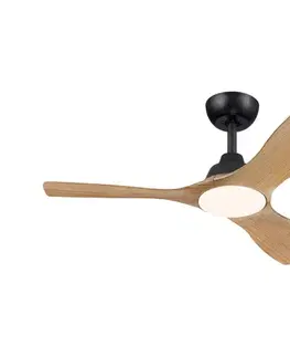 Ventilátory Philips-LED stmievateľný stropný látor OLAS LED/24W/230V priemer 106 cm čierna/hnedá + diaľkový ovládač 872110309596100