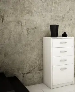 Komody a skrinky ANES komoda 4S, biela