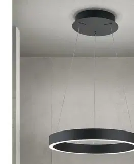Svietidlá Orion - LED stmievateľný luster na lanku KOLK LED/40W/230V 2700/3000/4000K, priemer 40 cm, čierny HL 6-1717/40 schwarz