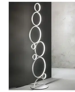 Lampy Ondaluce - LED stmievateľná stojaca lampa POIS LED/52W/230V 160 cm strieborná PT.POIS/SILVER