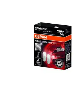 Žiarovky SADA 2x LED autožiarovka NIGHT BREAKER W2.1x9.5d/1W/12V 5700K - Osram 2825DWNB-2HFB