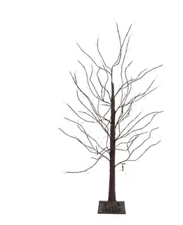 Svetelné reťaze do exteriéru Vianočná stojaca lampa hnedý strom 120 cm vrátane LED s časovačom IP44 - Ki