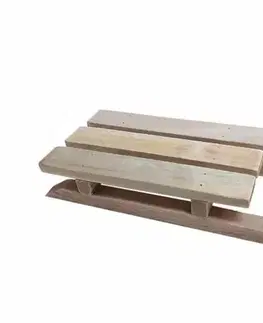 Ostatné vianočné dekorácie Kinekus Dekorácia sánky 33x12x7,5 cm drevo
