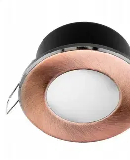 LED zápustené svietidla Podhľadové svietidlo Aqus okrúhle medené
