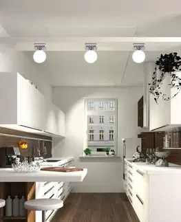 Stropná svetla Stropná lampa s bielym guľovým tienidlom Oden