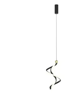 Svietidlá  LED Luster na lanku COLIA LED/19W/230V čierna/zlatá ML1181