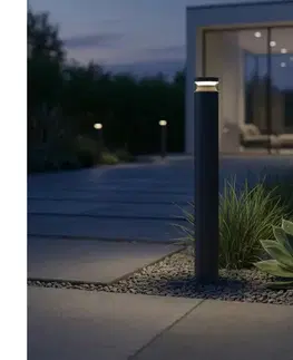 Záhradné lampy Ideal Lux - LED Vonkajšia lampa BOEING LED/14W/230V 100 cm IP65 čierna 346731