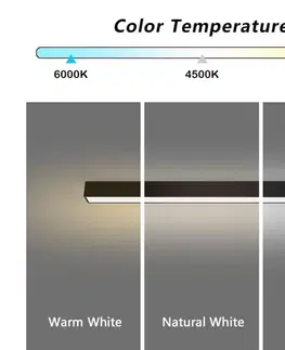 Svietidlá  NEO 07255L - LED Stmievateľné svietidlo LUNGO 20W/230V Wi-Fi Tuya čierna + DO 07255L