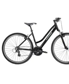 Bicykle Dámsky crossový bicykel Kross Evado 2.0 28" Gen 004 čierna/mint - M (17", 158-170 cm)