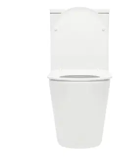 Záchody WC kombi komplet kombinovaný SAT Infinitio biela matná mat vario odpad SATINF031VPSNWM SATINF031VPSNWM