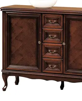 Komody TARANKO Wersal W-K2A rustikálna komoda wenge