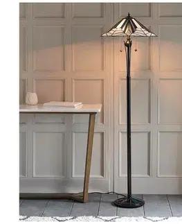 Lampy Endon 63934 - Stojaca lampa Tiffany ASTORIA 2xE27/60W/230V pr. 48 cm 63934