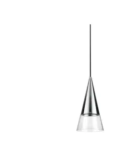 Svietidlá Ideal Lux - LED Luster na lanku CONO 1xGU10/7W/230V pr. 15 cm chróm 321462