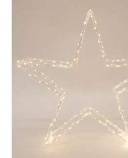 Vianočné dekorácie Eurolamp LED vonkajšia vianočná dekorácia 120xLED/2,1W/230V IP44 teplá biela hviezda 46 cm 600-40897