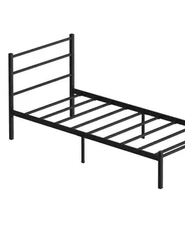 Postele Rám jednolôžkovej postele Basic - Black 90x200