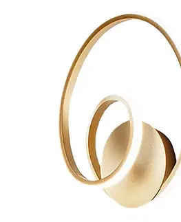 Svietidlá Gea Luce DIVA A ORO SPAZZOLATO -LED Stmievateľné nástenné svietidlo 20W/230V zlatá DIVA A ORO SPAZZOLATO