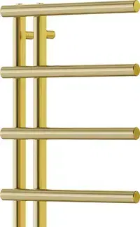 Radiátory do kúpeľne MEXEN/S - Jukon radiátor + vykurovacia tyč 988 x 500 mm, 600 W, zlatá W116-0988-500-2600-50