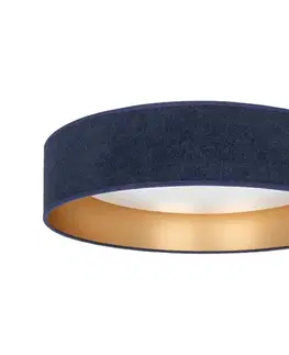 Svietidlá BRILAGI-LED Stmievateľné svietidlo VELVET SM 36W/230V 3000-6000K pr. 55 cm modrá/zlatá WT+DO 8590828056294